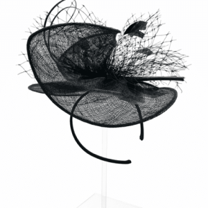 Failsworth Disc Fascinator In Black