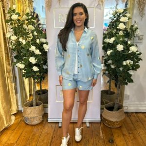 Never Fully Dressed Ice Blue Sun Elissa Shorts
