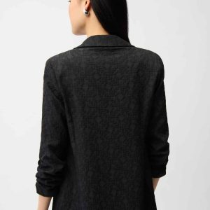Joseph Ribkoff Woven Jacquard Texture Boxy Blazer