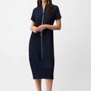 Joseph Ribkoff Cocoon Dress With Front Zipper