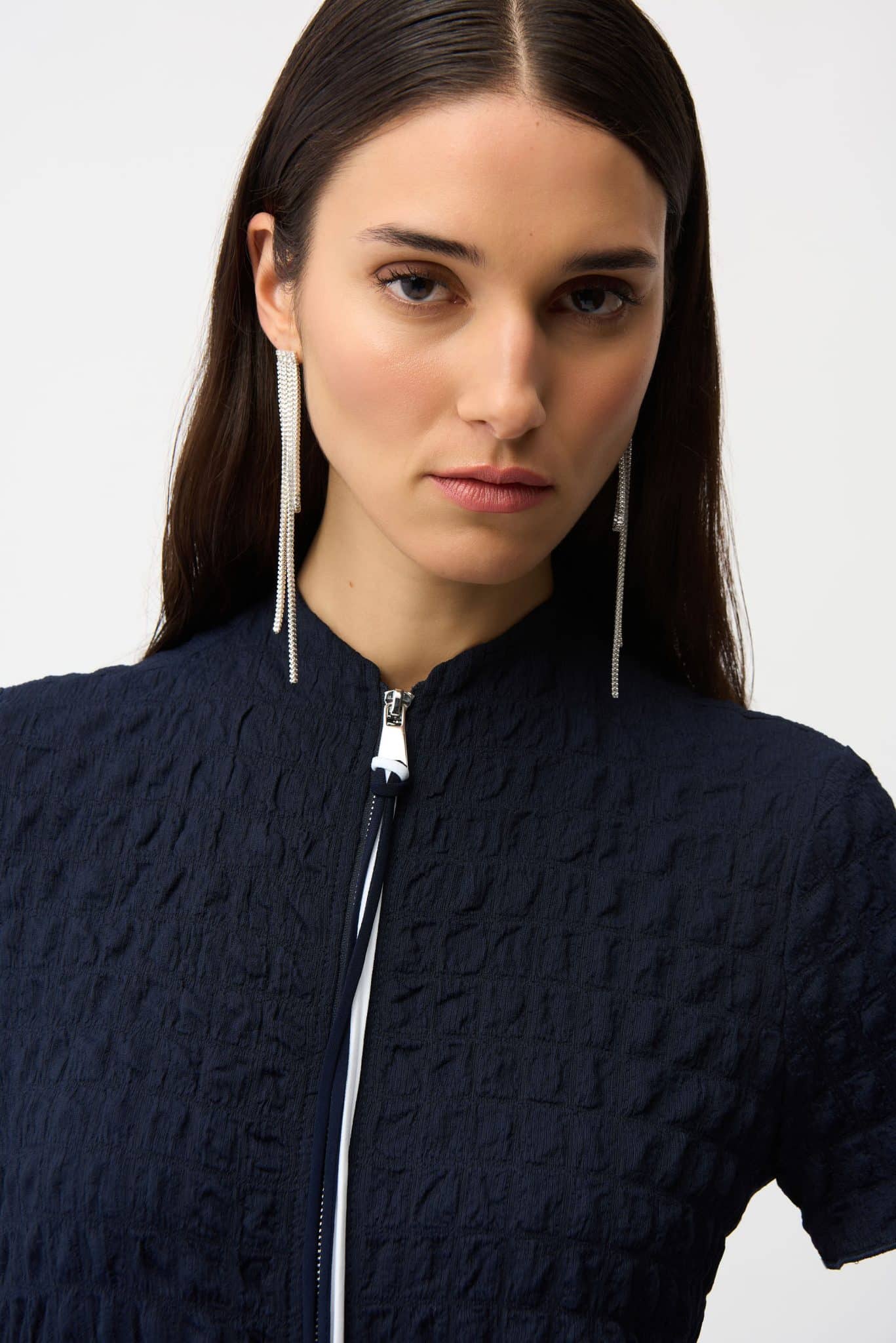Joseph Ribkoff Cocoon Dress With Front Zipper