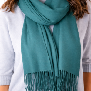 Tilley & Grace Cashmere-Mix Pashmina In Forest Green