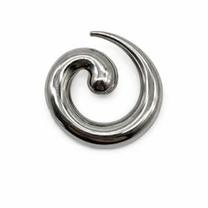 Love Rocks Silver Swirl Brooch 