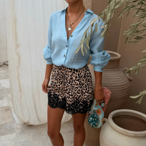 Never Fully Dressed Leopard Maeva Shorts