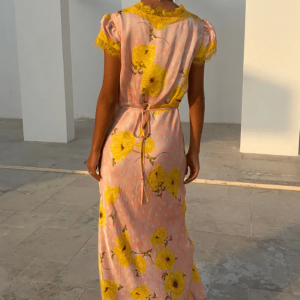 Never Fully Dressed Pink Fawn Poppy Olivia Dress