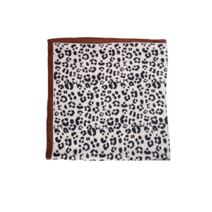 Black Colour Zelia mini scarf - Coffee