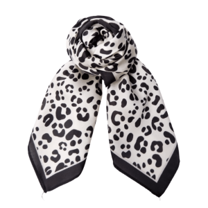 Black Colour Zelia mini scarf - Black