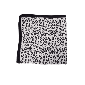 Black Colour Zelia mini scarf - Black