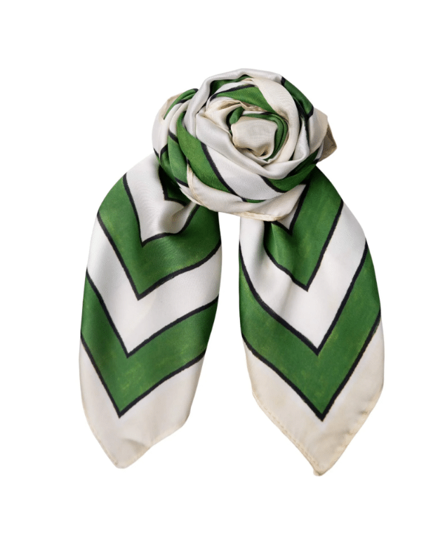 Black Colour Nice mini scarf - Green