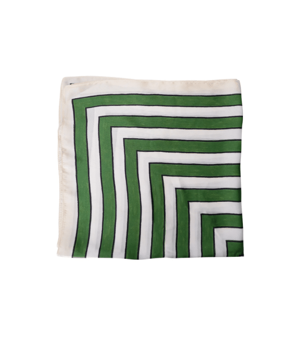 Black Colour Nice mini scarf - Green