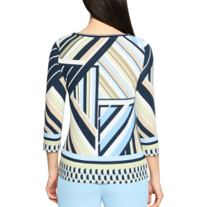Betty Barclay Abstract Shirt - Blue/Green