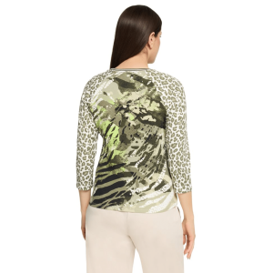 Betty Barclay Tropical And Animal Zip Jacket