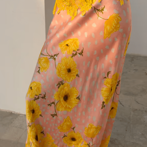 Never Fully Dressed PINK FAWN POPPY MIDI MAEVA