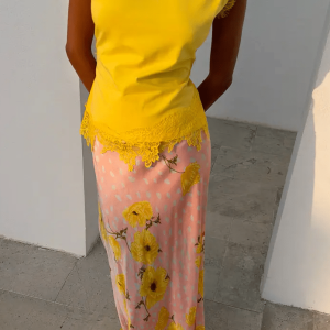 Never Fully Dressed PINK FAWN POPPY MIDI MAEVA