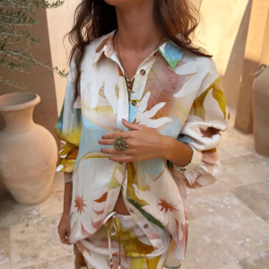 Never Fully Dressed ABSTRACT SOLEIL MARLEY SHIRT