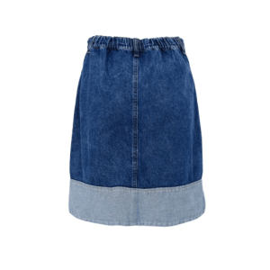 Black Colour Izzy Denim Mid Blue Skirt
