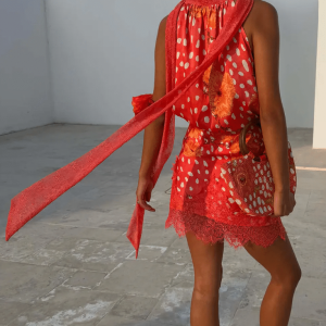 Never Fully Dressed CORAL FAWN POPPY MINI MAEVA SKIRT