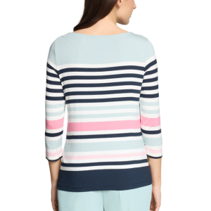 Betty Barclay Shirt- Mint/ Dark Blue