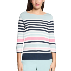 Betty Barclay Shirt- Mint/ Dark Blue