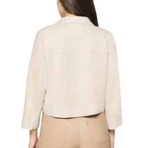 Betty Barclay Silky Cropped Jacket- Beige