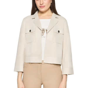 Betty Barclay Silky Cropped Jacket- Beige