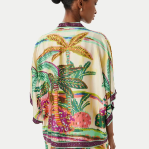 Lola Casademunt Palm tree Kimono