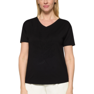 Betty Barclay Diamonte Leaf V Neck