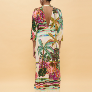 Lola Casademunt Long Dress with Wide Sleeves