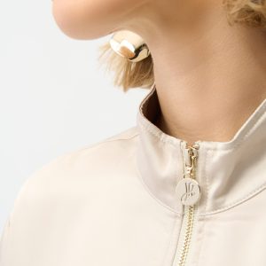 Joseph Ribkoff Satin Boxy Blouson Jacket With Drawstring Hem