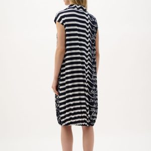 Joseph Ribkoff Silky Knit Conversational Print Cocoon Dress