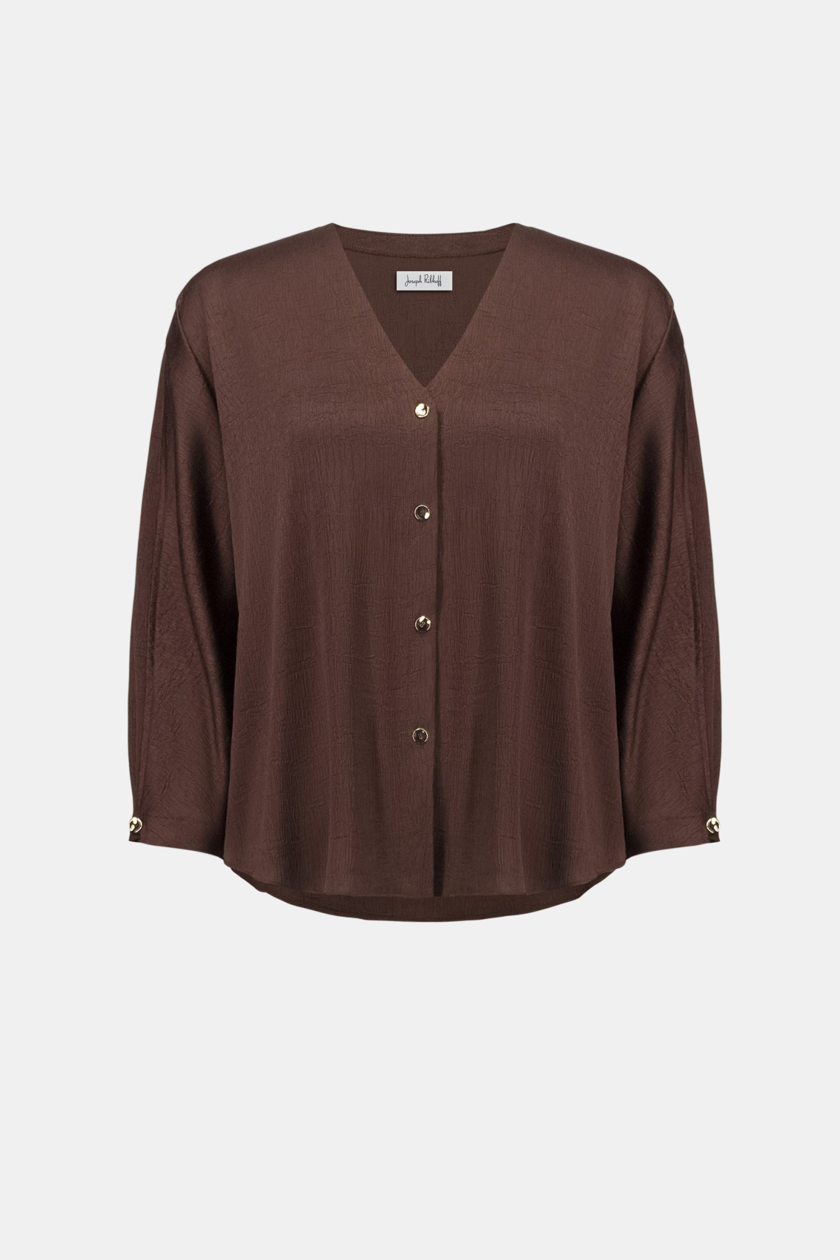 Joseph Ribkoff Crushed Satin Boxy Top With Dolman Sleeves