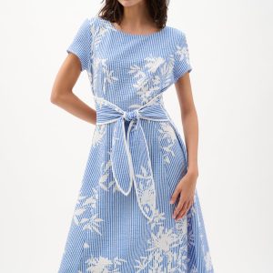 Joseph Ribkoff Floral Print Fit And Flare Dress