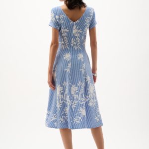 Joseph Ribkoff Floral Print Fit And Flare Dress