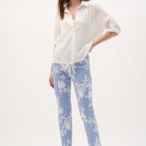 Joseph Ribkoff Millennium Printed Straight Pull-On Pants
