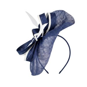 Boardmans "Elenor" Navy freeform fascinator