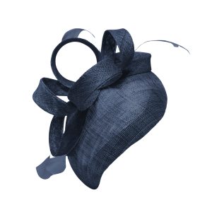 Boardmans "Faith" Navy Sinamay fascinator headband