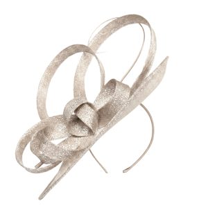 Boardmans "Kathleen" Nude Sinamay disc fascinator