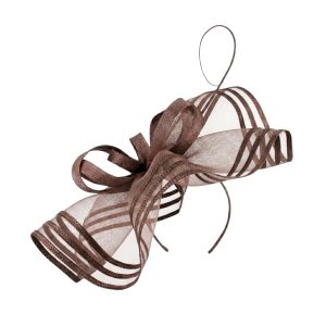 Boardmans "Naomi" Chocolate freeform fascinator