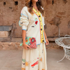 Never Fully Dressed CREAM CELESTIAL MARTHA CARDIGAN