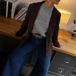 Never Fully Dressed Chocolate Suede Jacket