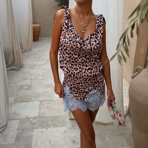 Never Fully Dressed Leopard Leila Mini Dress