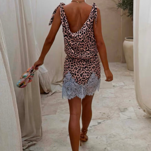 Never Fully Dressed Leopard Leila Mini Dress