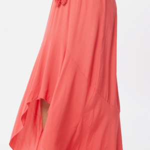Suzy D Coral Korey Crepe Hi Lo Tassle Skirt