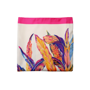 Black Colour Pink Talula Satin Scarf