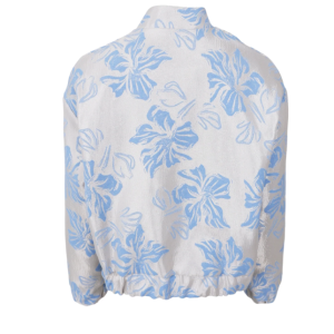 Black Colour Jackline bomber jacket - Lt. Blue