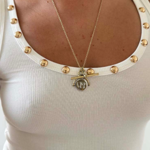 Never Fully Deloris Thin Chain I Love You Necklace