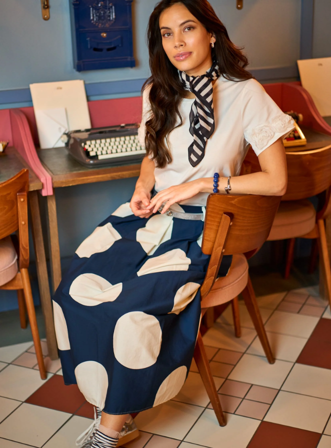 Black Colour Cannes skirt - Blue