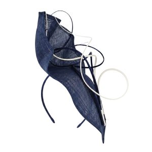 Boardmans "Zahra" Navy Sinamay fascinator