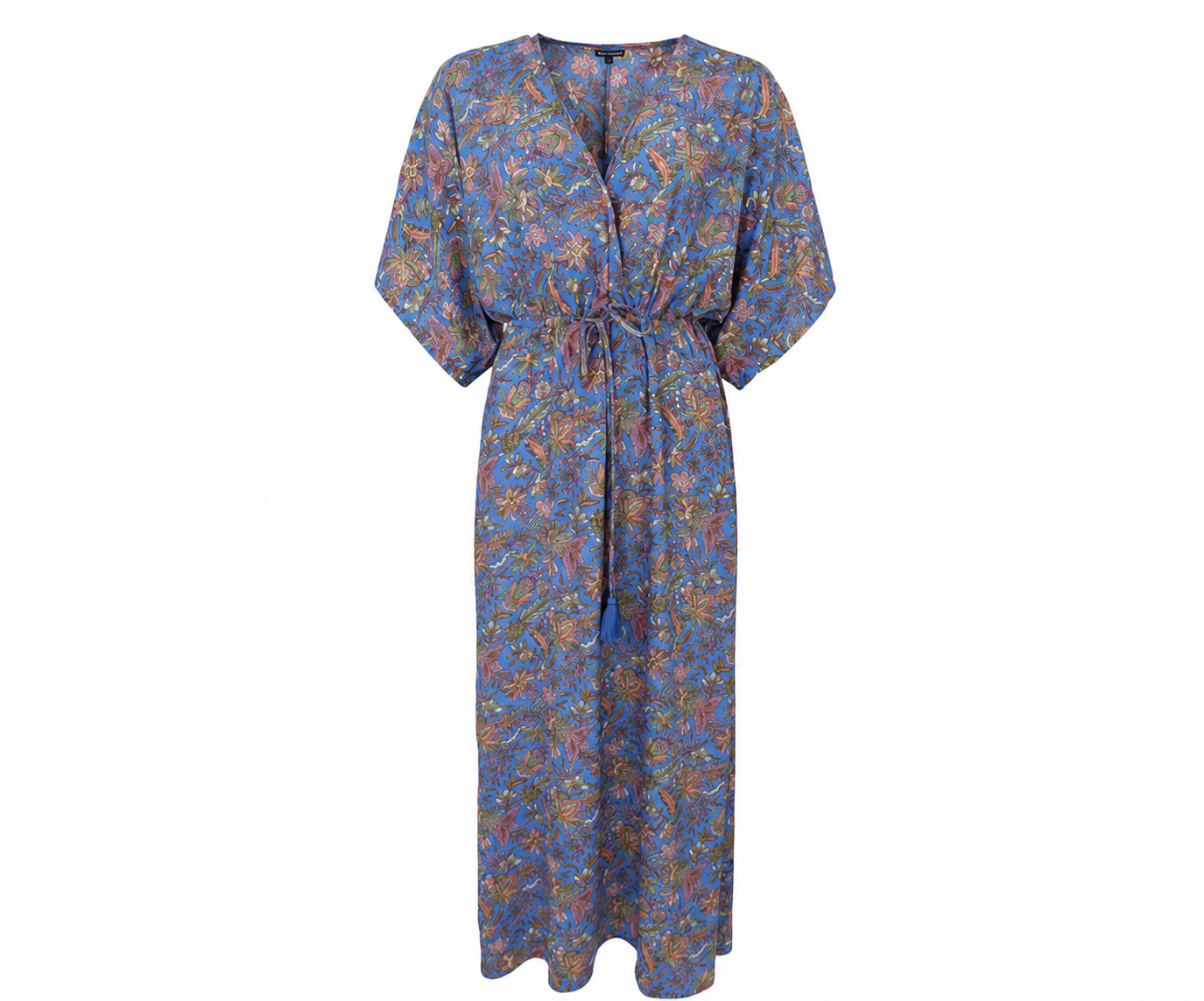 Black Colour Luna Long Dress- Violet Blue