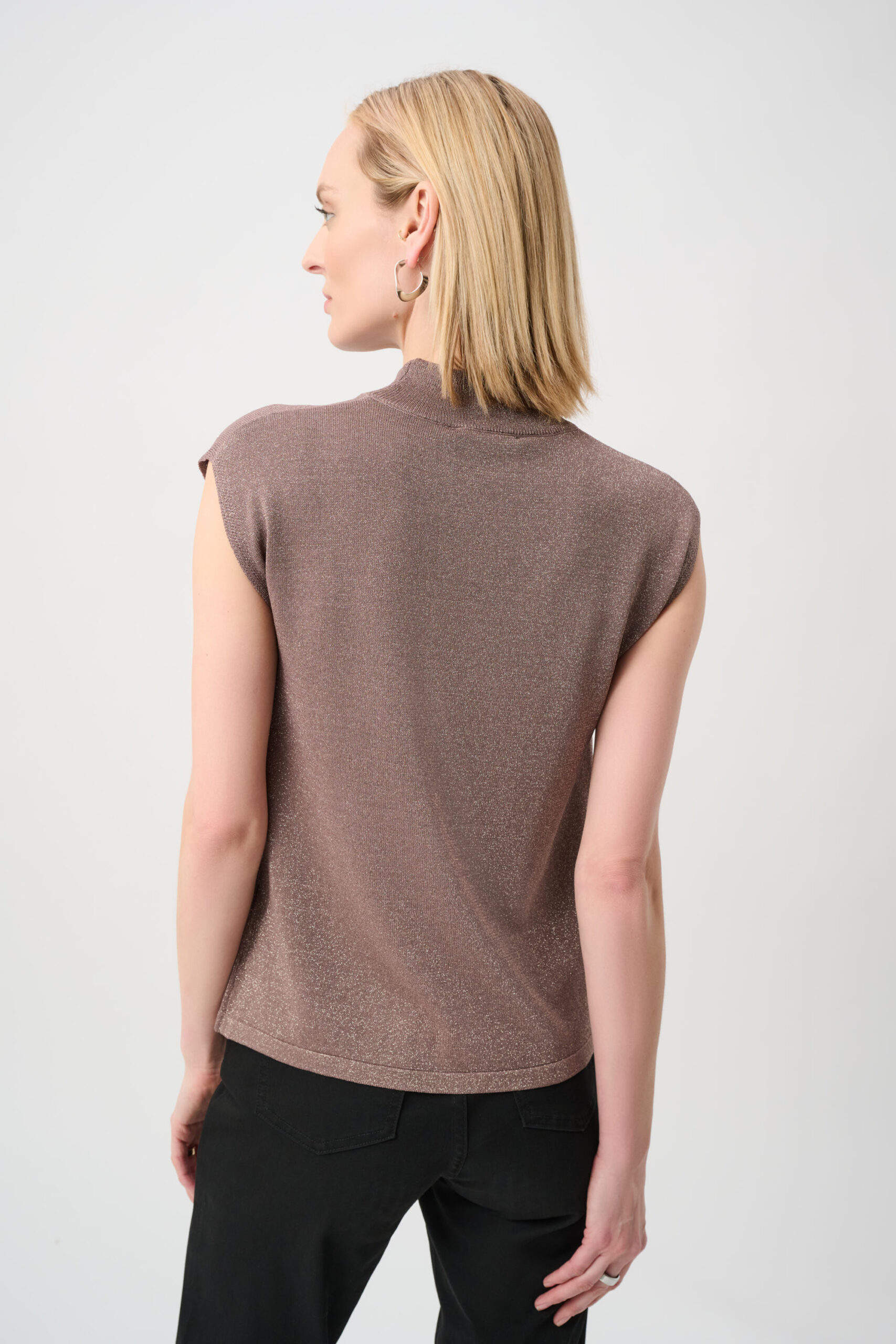 Joseph Ribkoff Knit Sleeveless Pullover with Iron-On Detail